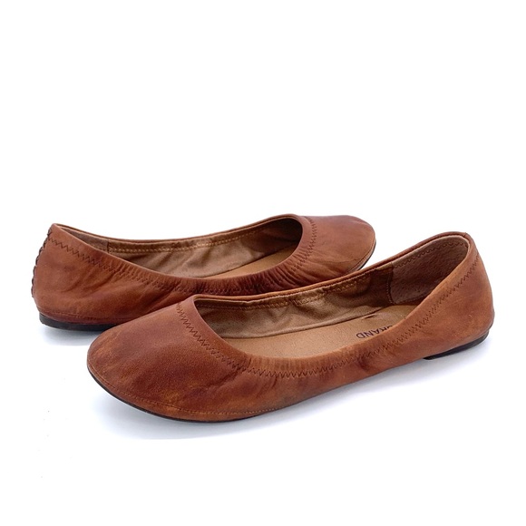 lucky brand brown ballet flats